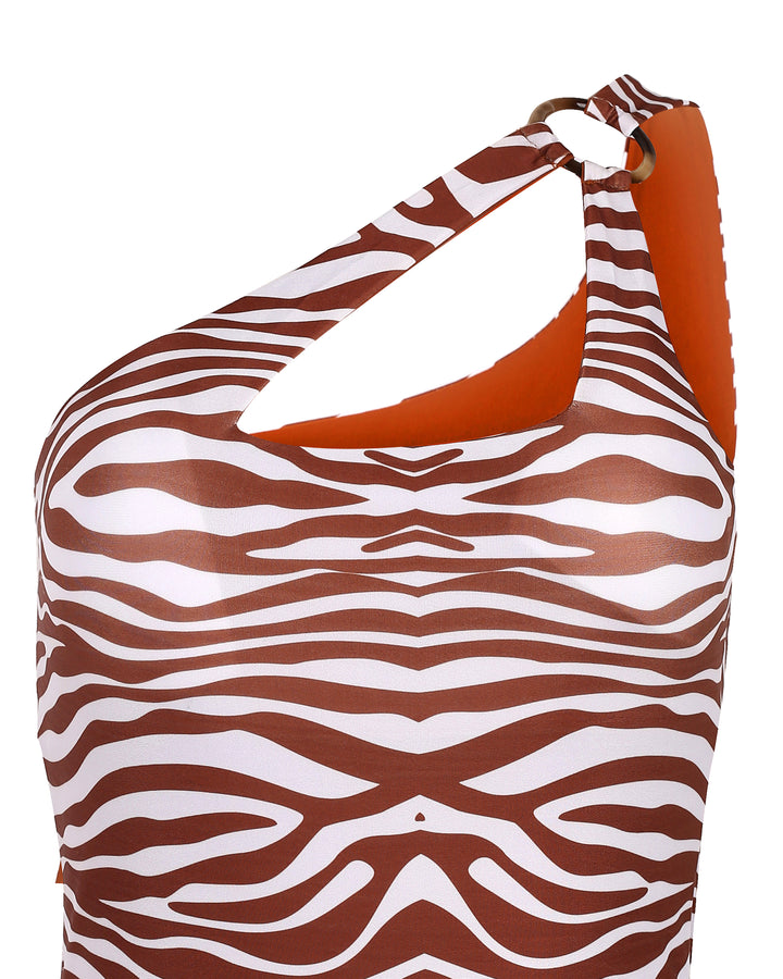 Lamu One Piece - Brown Zebra