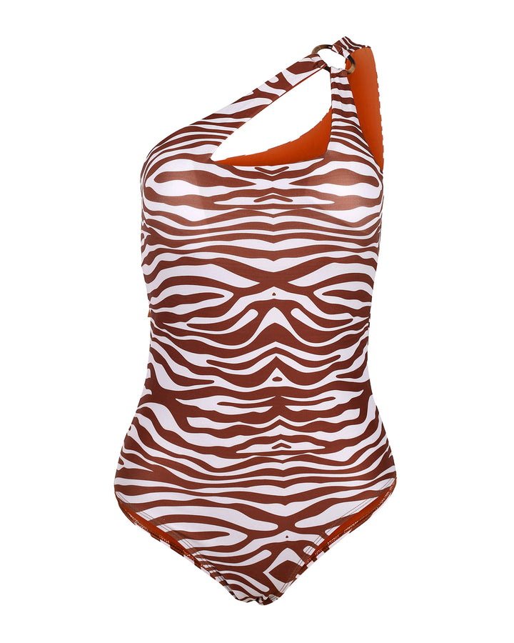 Lamu One Piece - Brown Zebra