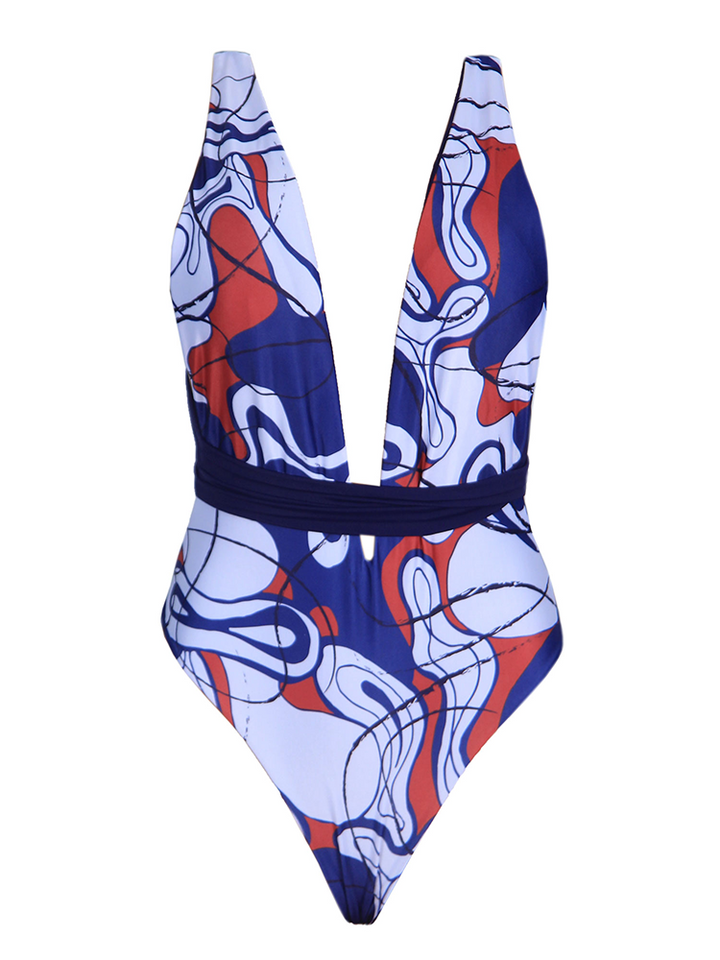 Tarkwa One Piece - Blue Absract
