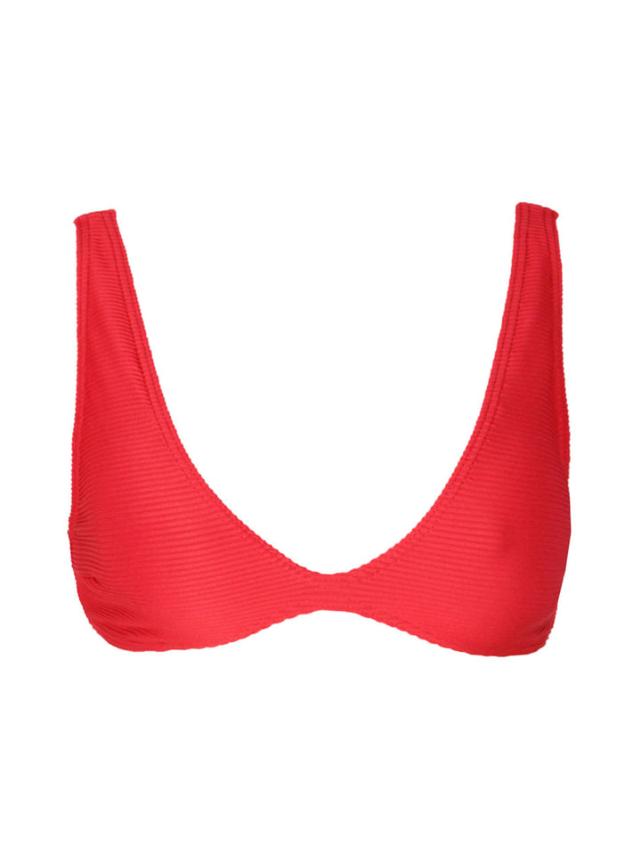 Victoria Top - Red Rib