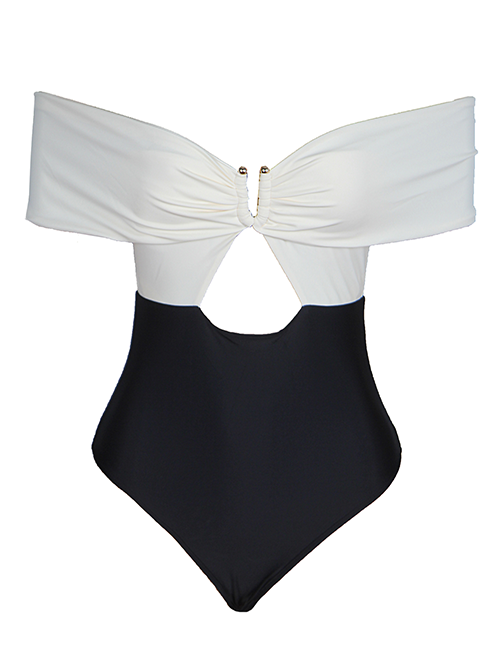 Zanzibari One Piece - Black/Gardenia