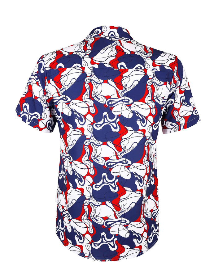 Men’s Shirt - Blue Abstract