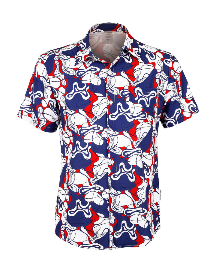 Men’s Shirt - Blue Abstract