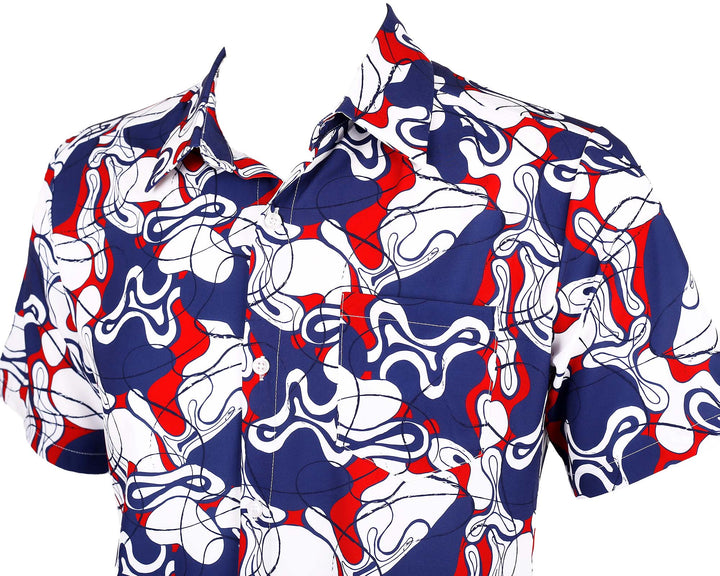Men’s Shirt - Blue Abstract