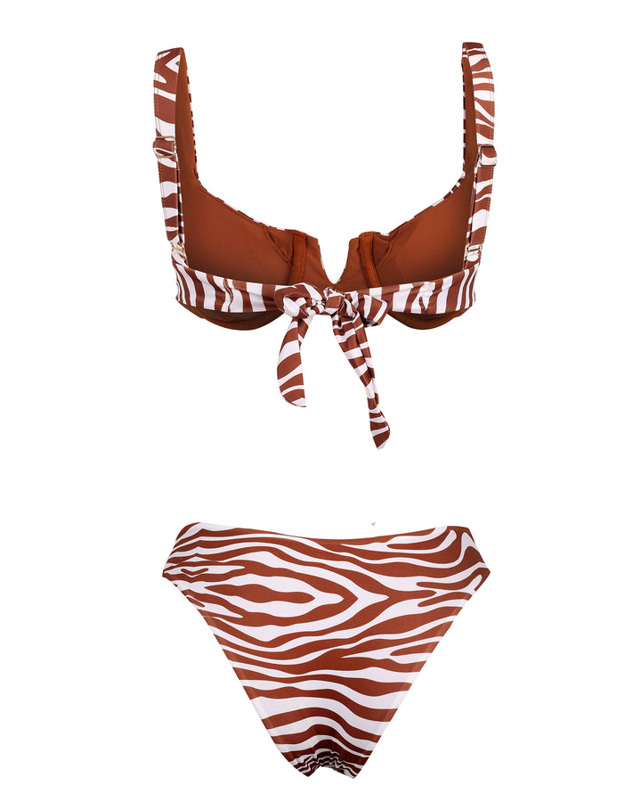 Palma Top- Brown Zebra