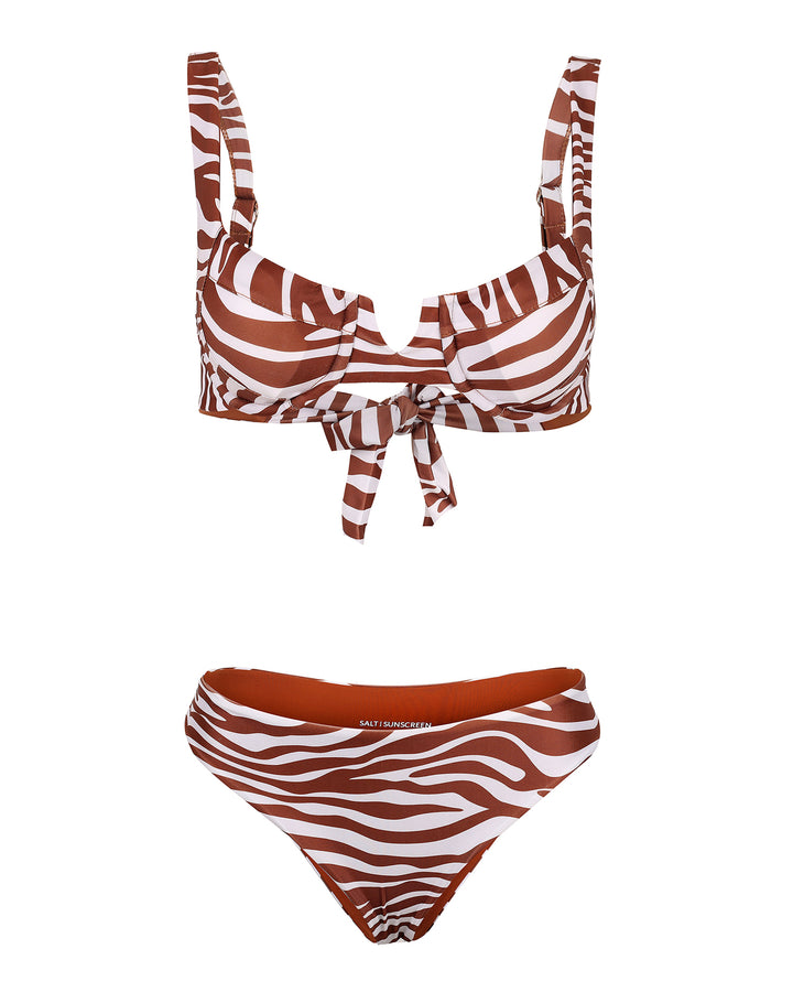 Palma Top- Brown Zebra