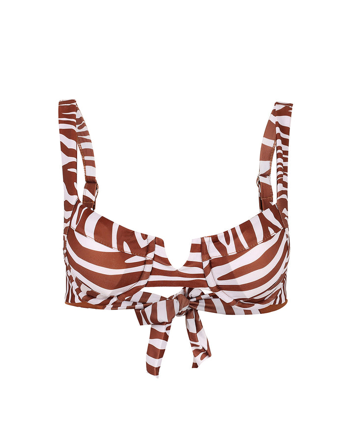 Palma Top- Brown Zebra
