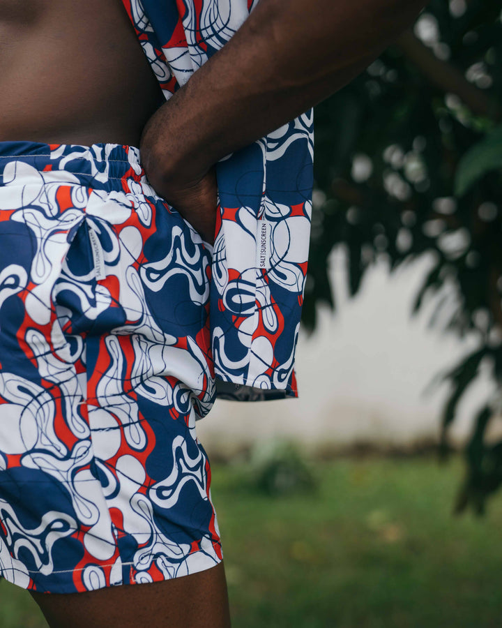 Men’s Shorts - Blue Abstract