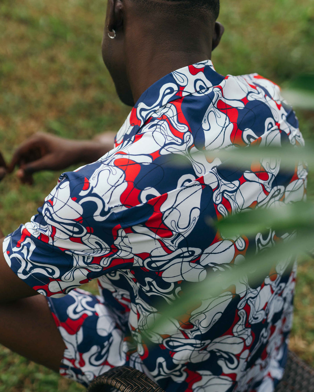 Men’s Shirt - Blue Abstract