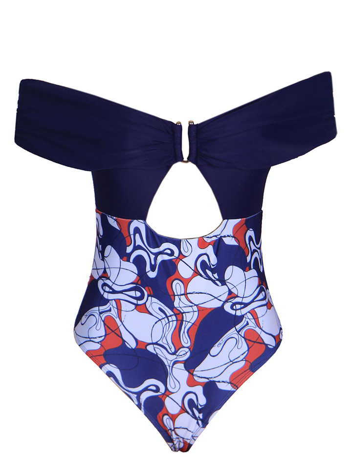 Zanzibari One Piece - Blue Abstract
